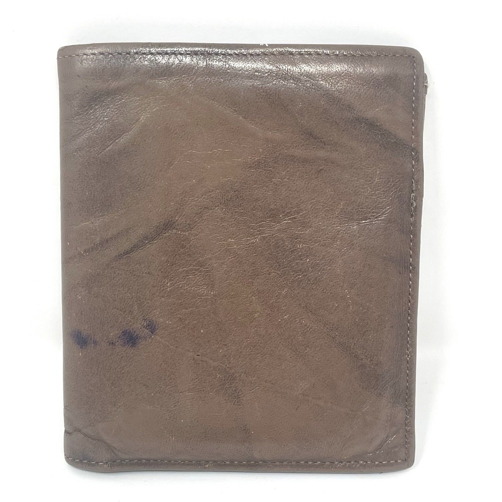 Vtg Prince Gardner Brown Top Grain Leather‎ Bifold Mens Wallet USA Billfold